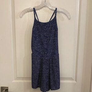 Kids Romper- Navy and White